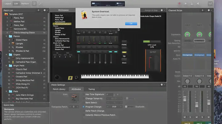 Creating a Set List in MainStage