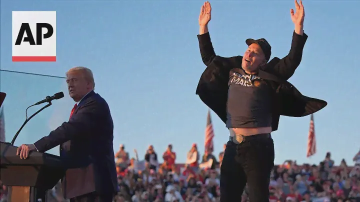 Elon Musk captured jumping on stage at Trump rally