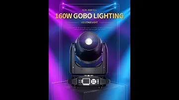 SHEHDS NEW 8 Prism LED Spotlight 160W Gobo Light