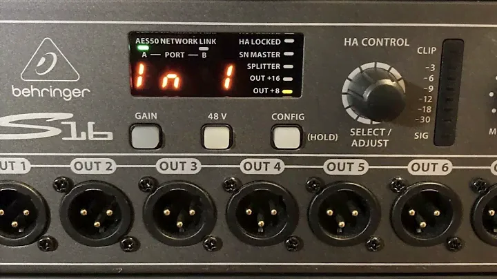 Подключение стойки X32 к сценическому блоку Behringer S16