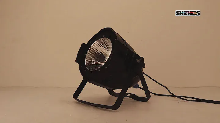 "Aluminum alloy LED Par COB 200W  Cool White + Warm White with Barn Doors Lighting