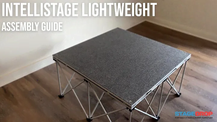 IntelliStage Lightweight Portable Stage and Step Kit - Assembly Guide by StageDrop